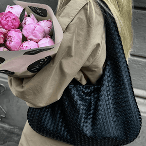 Umhängetasche | Groß | Alltagstauglich | Gewebte Tasche | Hobo-Tasche-Fashion Peak