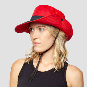 Sonnenhut Damen in Rot - Fashion Peak
