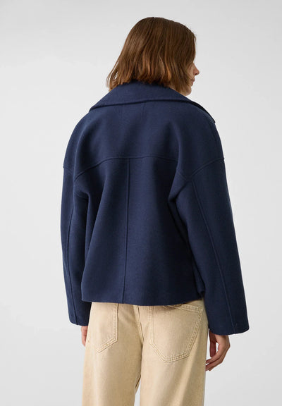 Übergroße Jacke – Zweireiher – Herbst – Kurze Trenchcoat-Jacke – Damenjacke