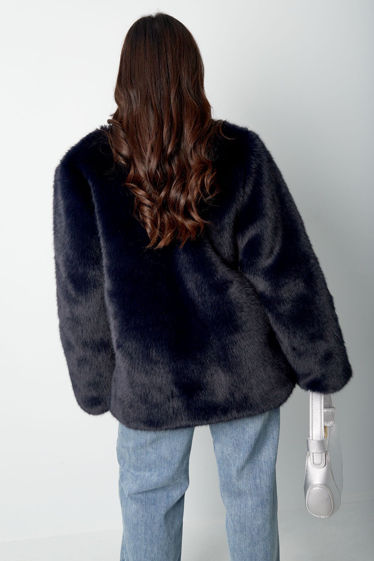 Kunstpelzmantel - Flauschige Kunstpelzjacke für Frauen für den Winter