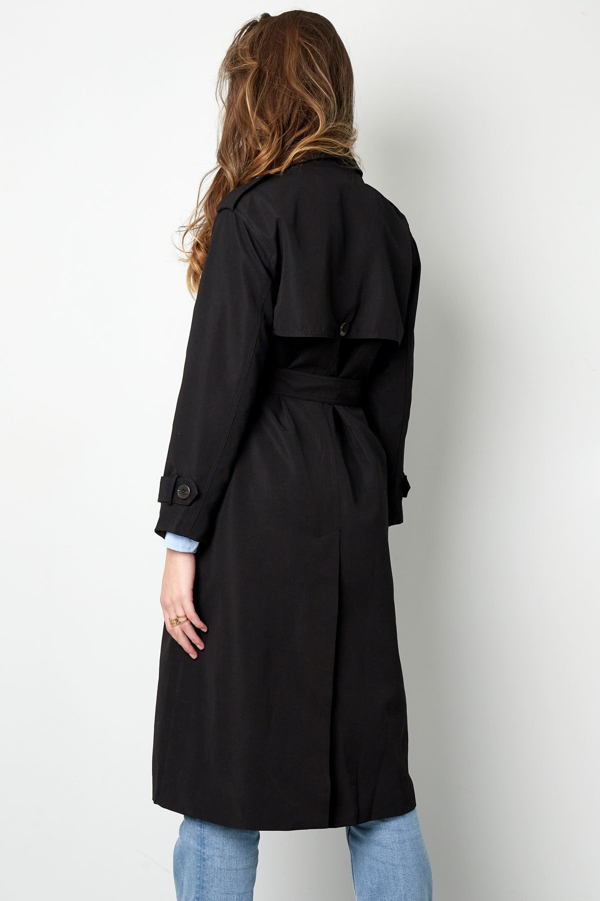 Trenchcoat - Klassischer doppelreihiger Trenchcoat mit Gürtel für Damen