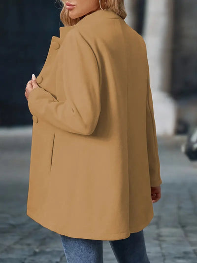 Woll-Trenchcoat – Stilvoller, mittellanger Wollmantel für Damen