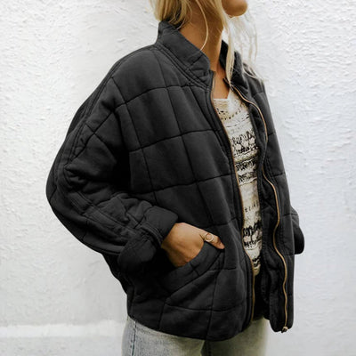 Steppjacke | Gefüttert | Herbst | Übergroße Jacke | Damenjacke