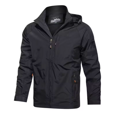 Windbreaker Jacke - Wasserdichte Outdoorjacke mit Kapuze für Männer