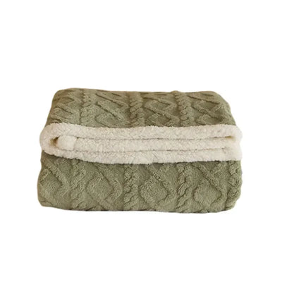 Gemütliche Sherpa-Decke – Flauschig – Winter – Plüschdecke – Fleecedecke