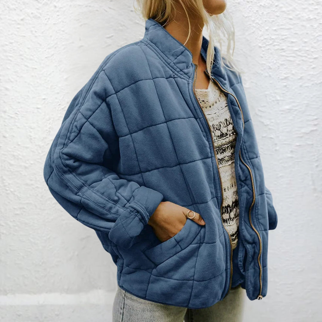 Steppjacke | Gefüttert | Herbst | Übergroße Jacke | Damenjacke