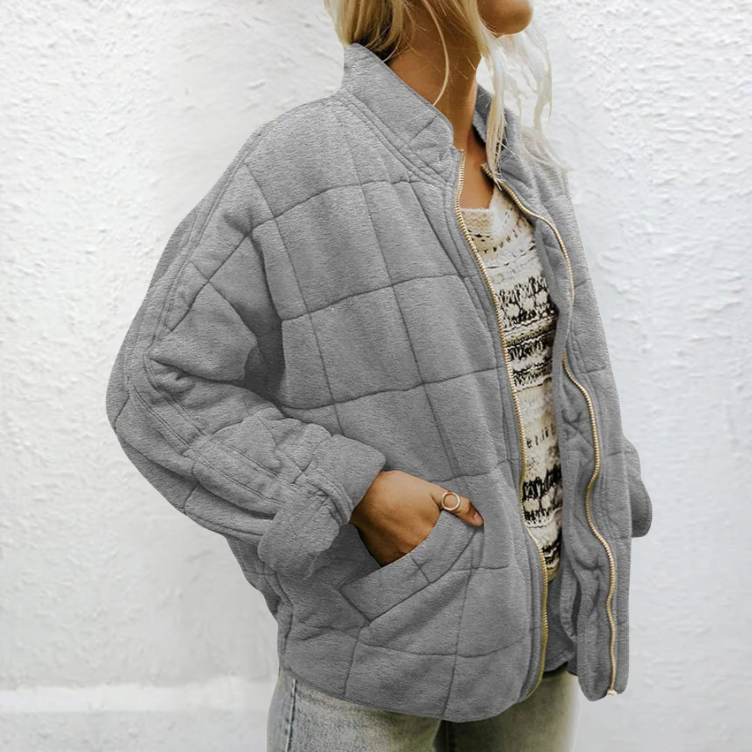 Steppjacke | Gefüttert | Herbst | Übergroße Jacke | Damenjacke