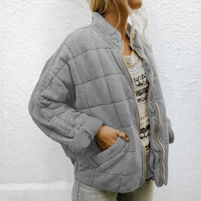 Steppjacke | Gefüttert | Herbst | Übergroße Jacke | Damenjacke