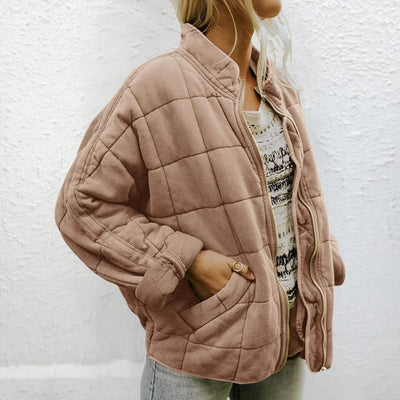 Steppjacke | Gefüttert | Herbst | Übergroße Jacke | Damenjacke