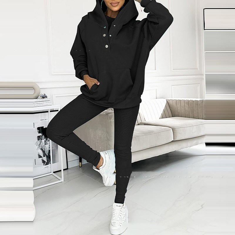 Lounge-Set – Oversized-Pullover und Leggings für Damen