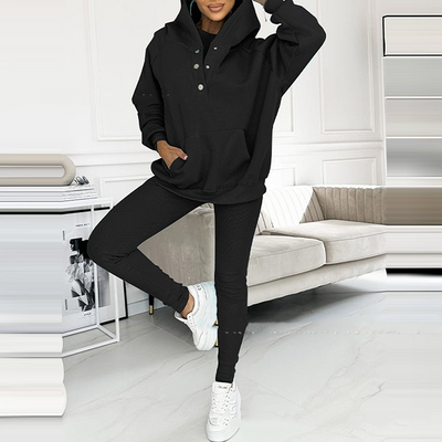 Lounge-Set – Oversized-Pullover und Leggings für Damen