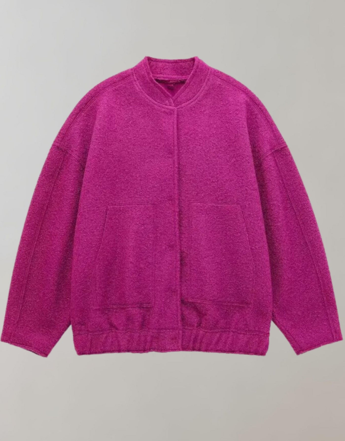 Oversized-Bomberjacke | Lässig | Mit Knöpfen | Oversized-Jacke | Damenjacke