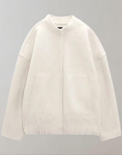 Oversized-Bomberjacke | Lässig | Mit Knöpfen | Oversized-Jacke | Damenjacke