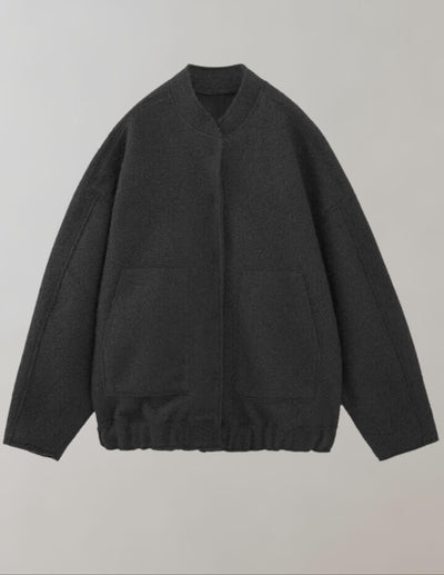 Oversized-Bomberjacke | Lässig | Mit Knöpfen | Oversized-Jacke | Damenjacke