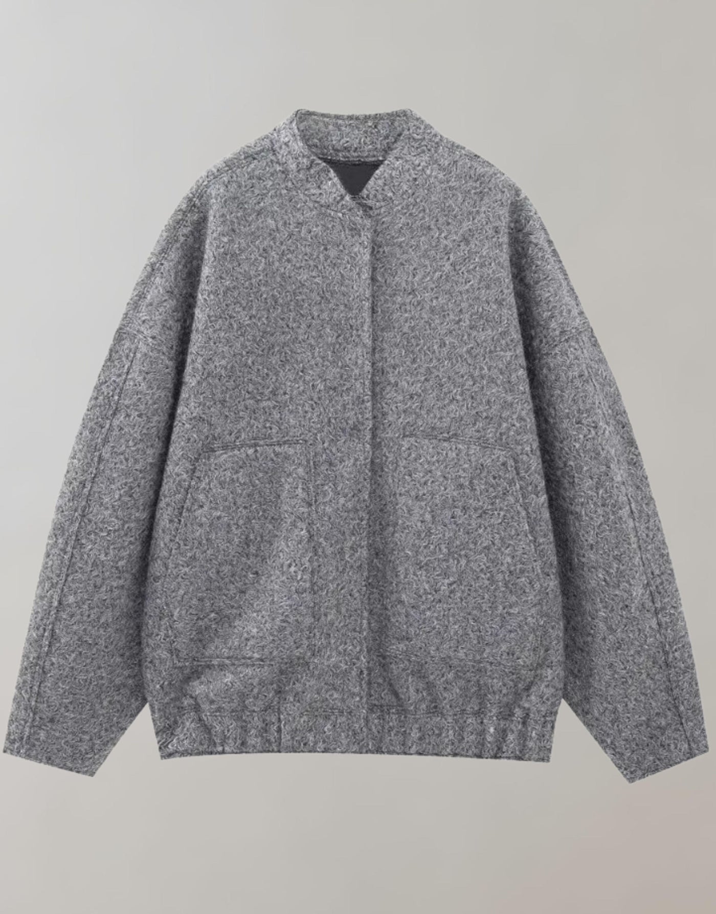 Oversized-Bomberjacke | Lässig | Mit Knöpfen | Oversized-Jacke | Damenjacke