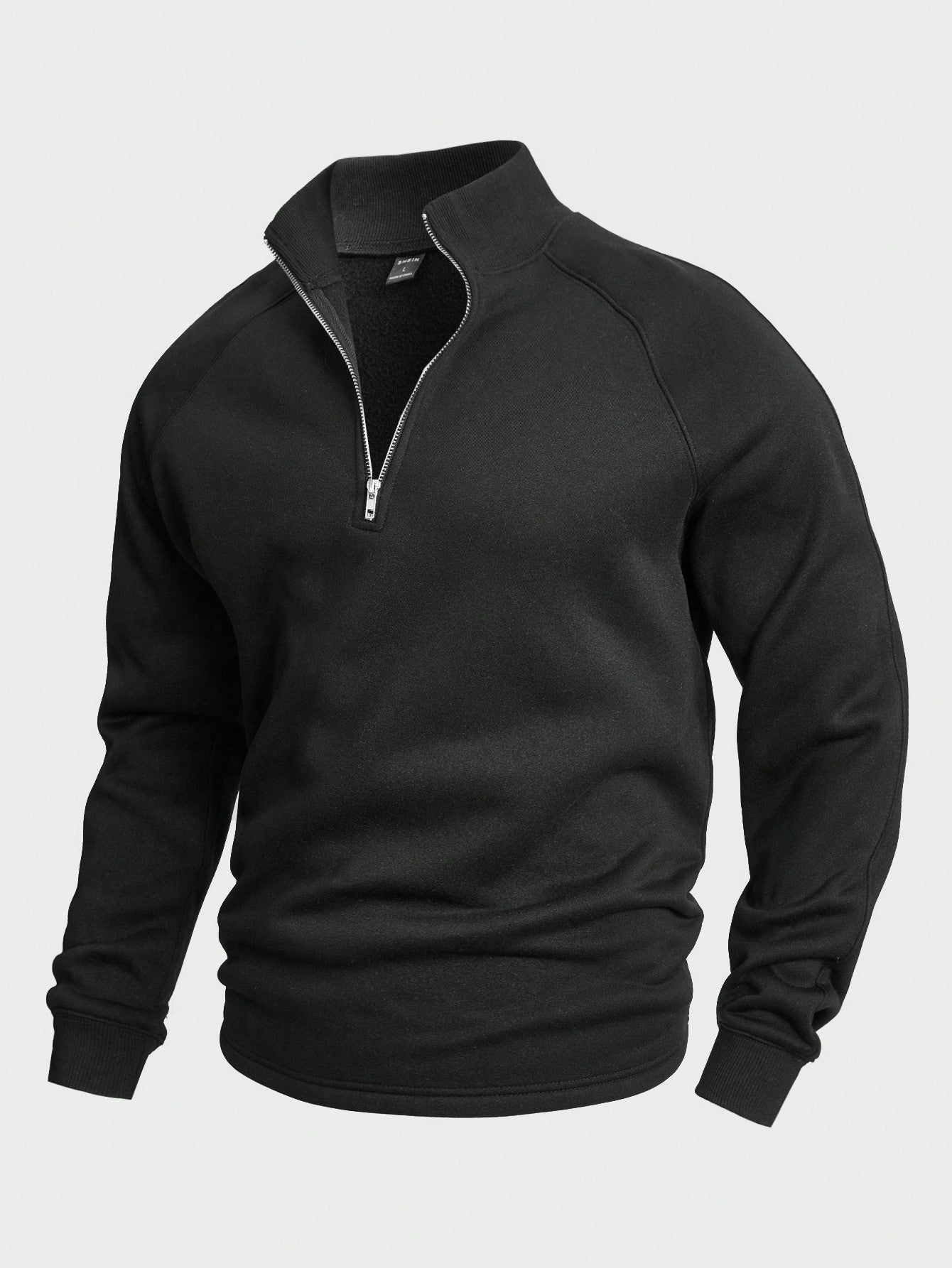 Herren-Pullover mit halbem Reißverschluss | Warm | Winter | Sweatshirt | Herren-Pullover mit Viertelreißverschluss