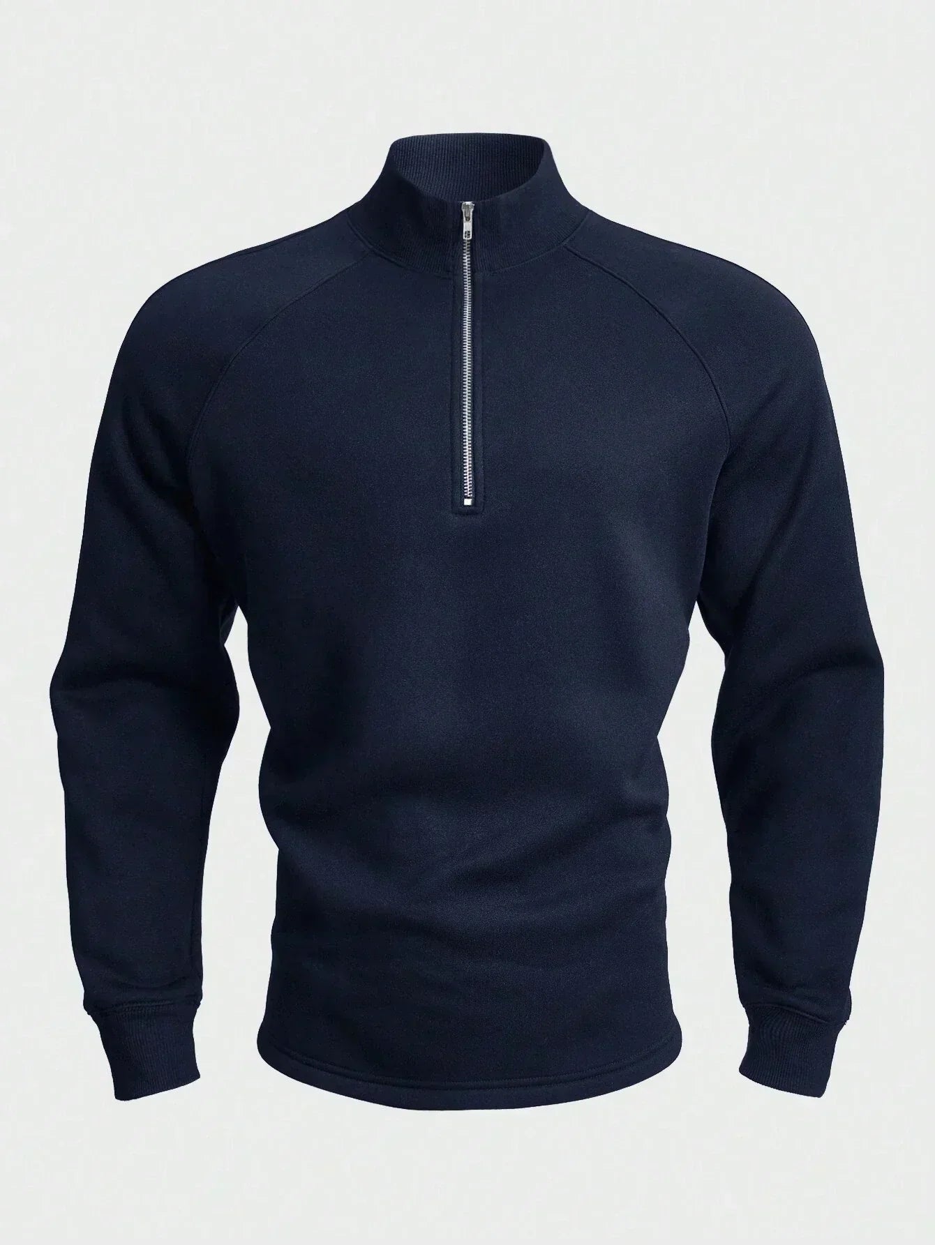 Herren-Pullover mit halbem Reißverschluss | Warm | Winter | Sweatshirt | Herren-Pullover mit Viertelreißverschluss
