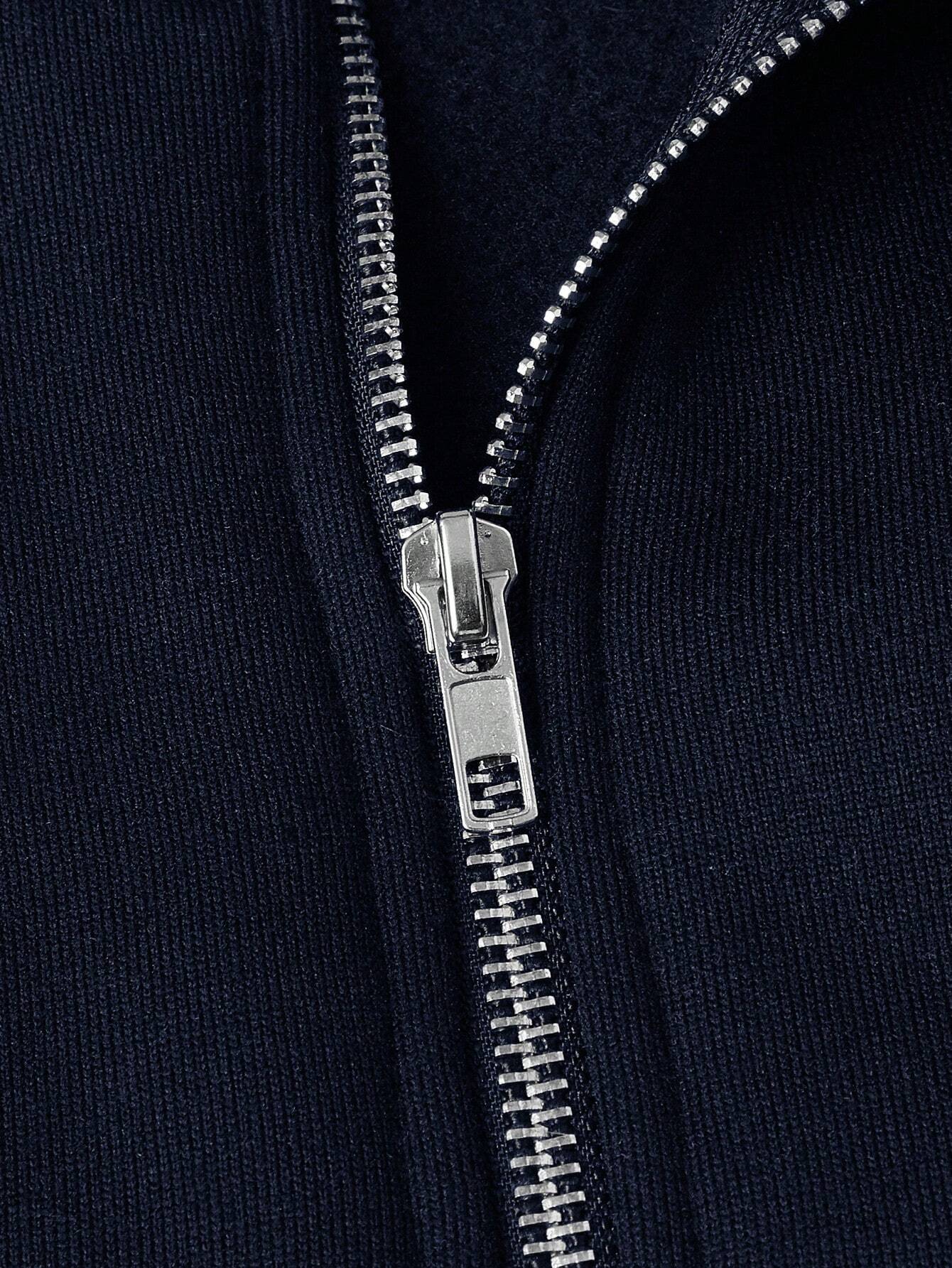 Herren-Pullover mit halbem Reißverschluss | Warm | Winter | Sweatshirt | Herren-Pullover mit Viertelreißverschluss