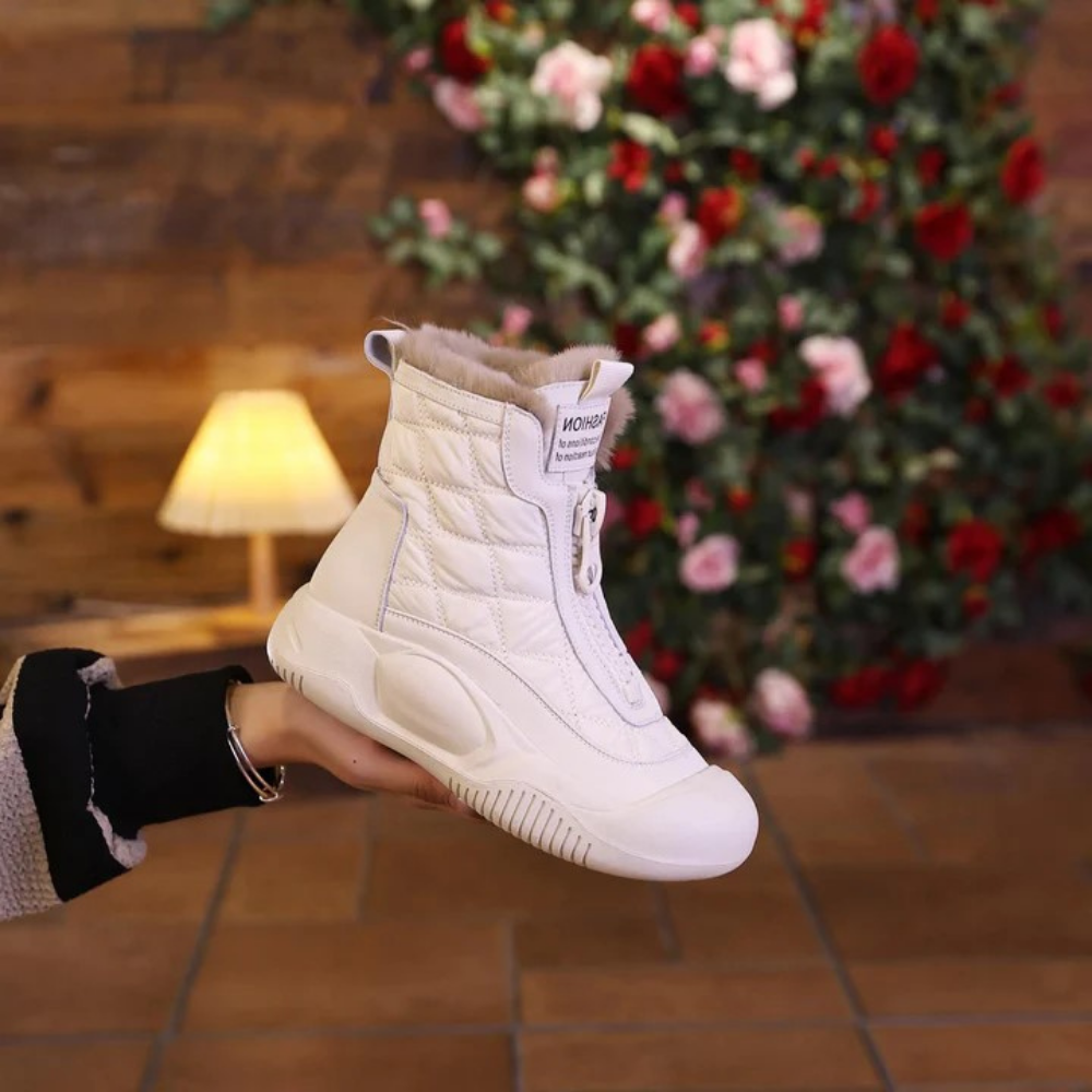 Schneestiefel – mit Fell gefüttert – wasserdicht – Winterstiefel – Damenstiefel