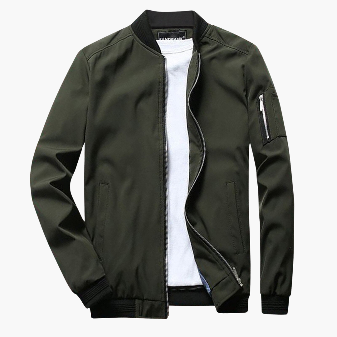 Bomberjacke | Reißverschluss | Winddicht | Herbstjacke | Herrenjacke