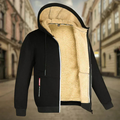 Fleece Hoodie Jacke - Winter - Warm - Zip-Up Hoodie - Herren Hoodie