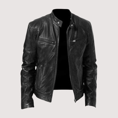 Kunstlederjacke - Regular Fit - Veganes Leder - Bikerjacke - Lederjacke für Männer