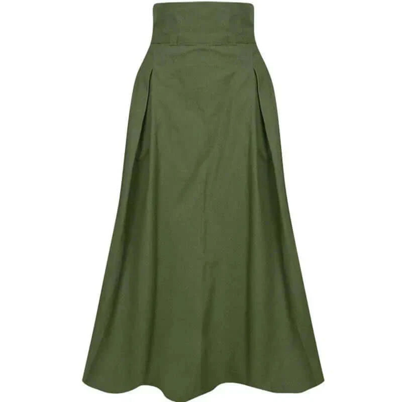 Midirock | Elegant | Tie Waist | Glockenrock | Rock mit hoher Taille