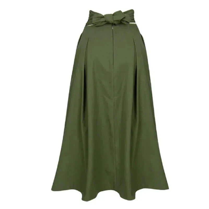 Midirock | Elegant | Tie Waist | Glockenrock | Rock mit hoher Taille