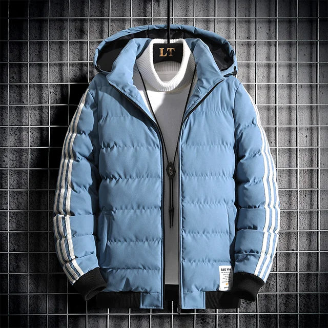 Pufferjacke | Gesteppt | Mit Kapuze | Winterbomberjacke | Winterjacke für Männer
