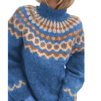 Strickpullover – Warmer skandinavischer Strickpullover für Damen für den Winter