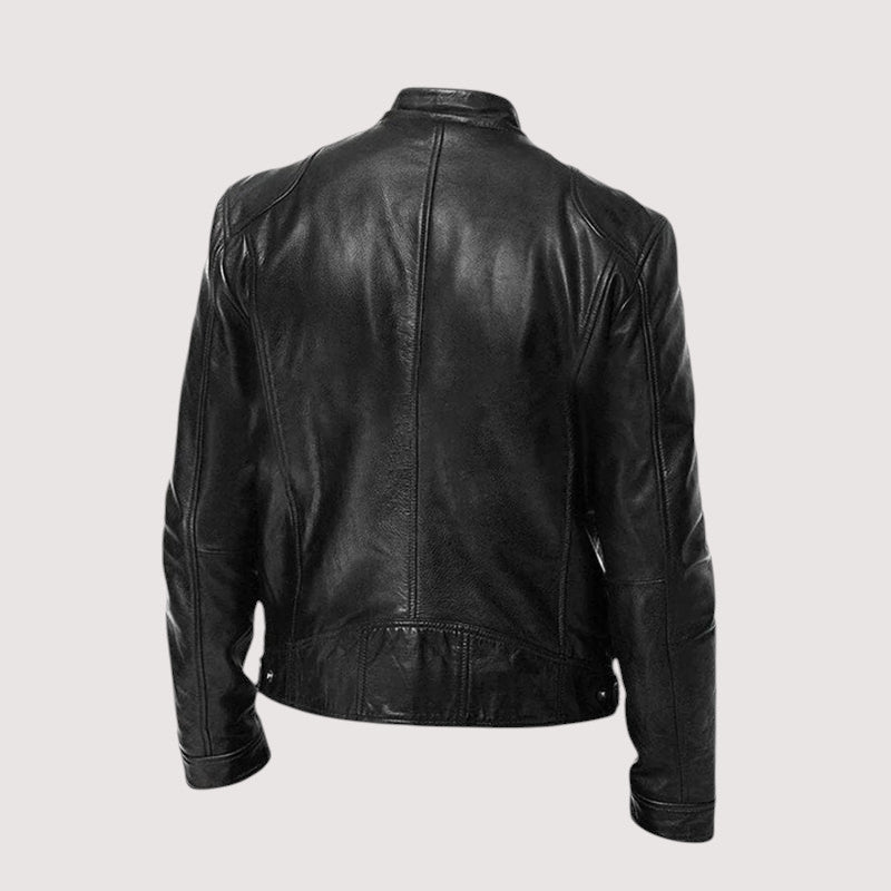 Kunstlederjacke - Regular Fit - Veganes Leder - Bikerjacke - Lederjacke für Männer