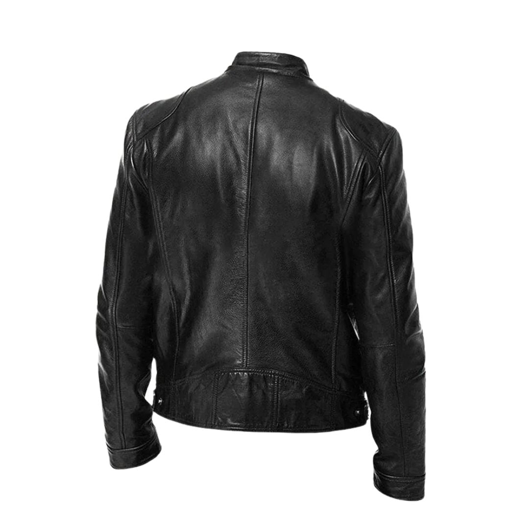 Lederjacke | Kunstleder | Kunstleder | Bikerjacke | Herren Lederjacke