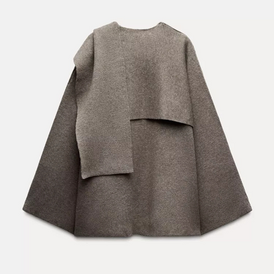 Cape Coat | Wolle | Herbst | Poncho | Damenmantel