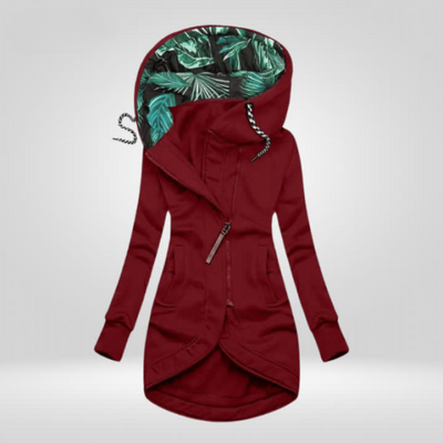 Parka Jacket - Mittellange Damenjacke mit Kapuze und Reißverschluss für den Herbst