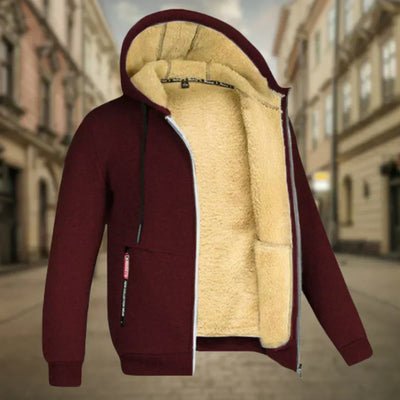Fleece Hoodie Jacke - Winter - Warm - Zip-Up Hoodie - Herren Hoodie