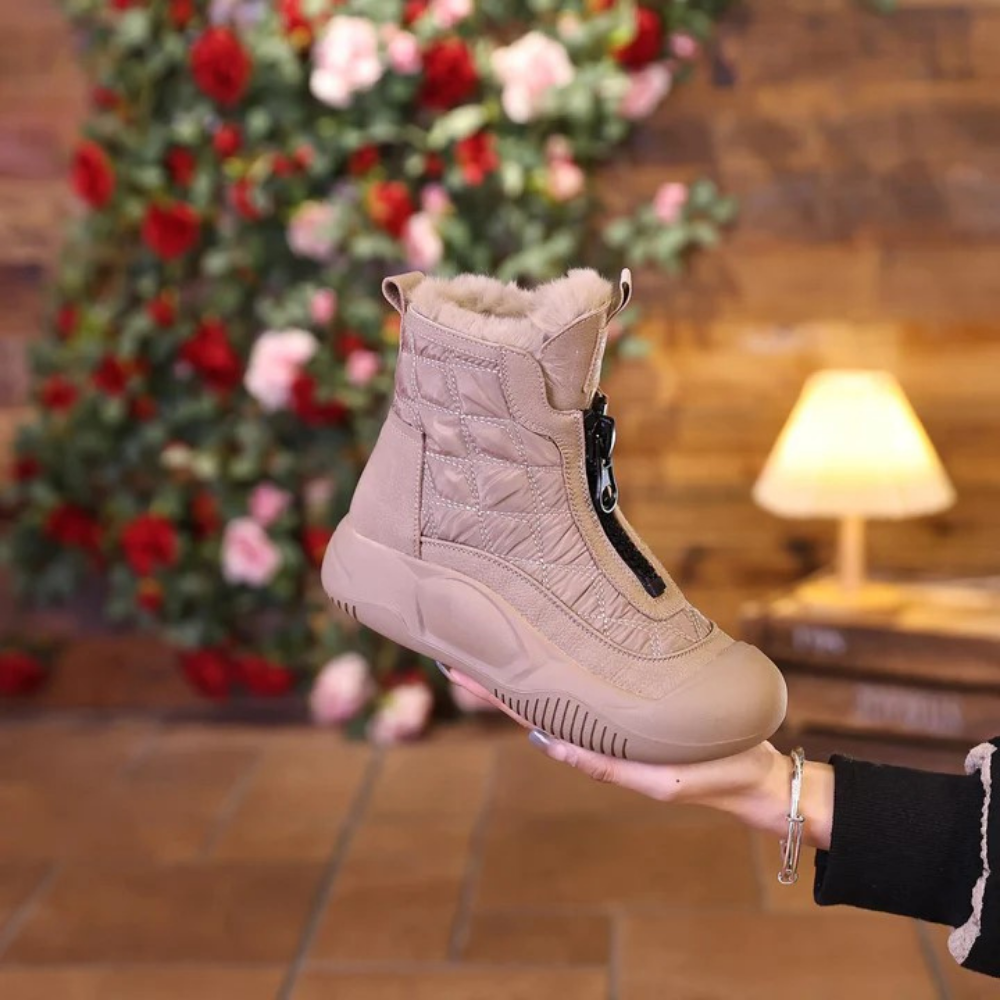 Schneestiefel – mit Fell gefüttert – wasserdicht – Winterstiefel – Damenstiefel
