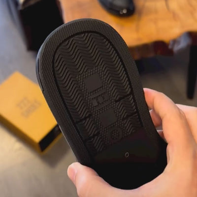 Schwarze Sneaker - Schnürer - Rutschfest - Wanderschuhe - Herren Sneaker
