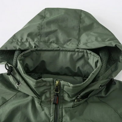 Windbreaker Jacke - Wasserdichte Outdoorjacke mit Kapuze für Männer