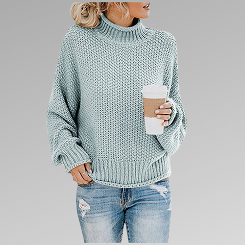 Strickpullover – Pullover – Rollkragenpullover – Oversized-Pullover – Damenbekleidung