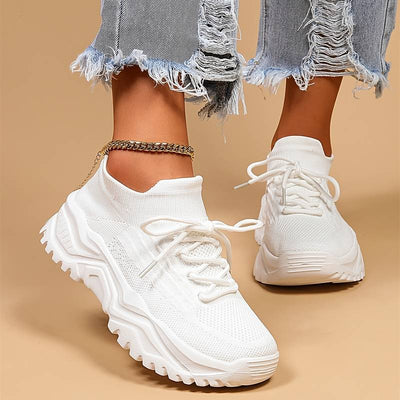 Orthopädische Turnschuhe | Chunky | Mesh | Slip-On-Sneaker | Damenschuhe