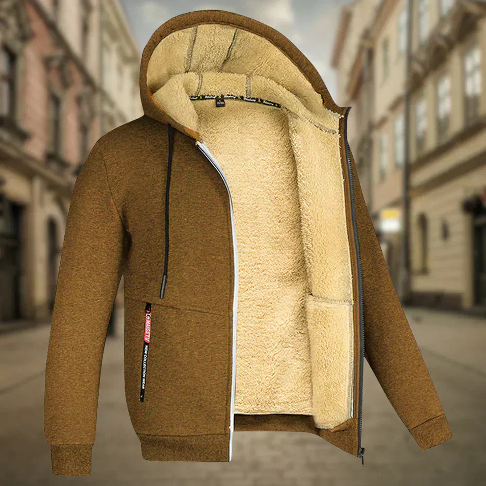 Fleece Hoodie Jacke - Winter - Warm - Zip-Up Hoodie - Herren Hoodie