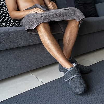 Hausschuhe – mit Fleece gefüttert – Winter – Filzpantoffeln – Herren-Hausschuhe