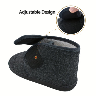 Hausschuhe – mit Fleece gefüttert – Winter – Filzpantoffeln – Herren-Hausschuhe