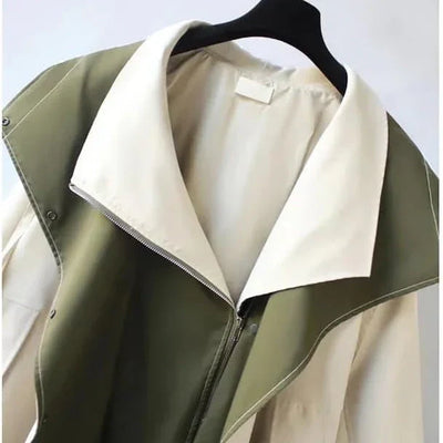 Parka-Jacke – mit Kapuze – Oversized – Herbstjacke – Damenjacke