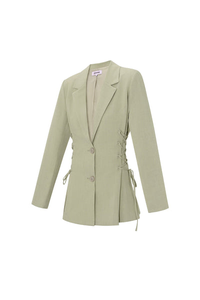Damenanzug | Taillengürtel | Weites Bein | Blazer-Set | Kombi-Set