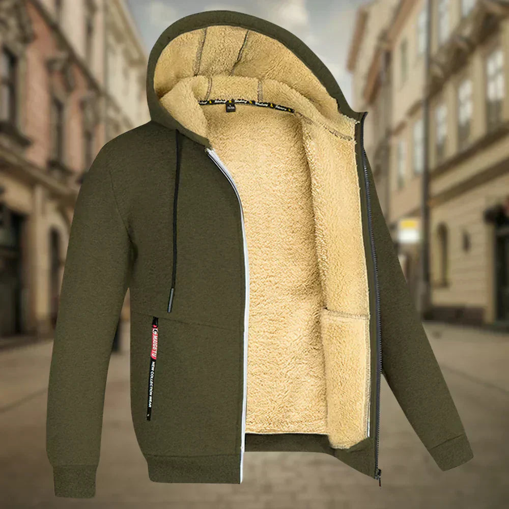 Fleece Hoodie Jacke - Winter - Warm - Zip-Up Hoodie - Herren Hoodie