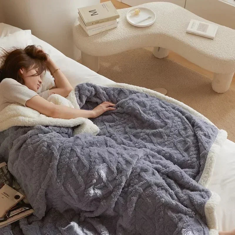 Fleece-Decke | Warm | Winter | Bettdecke | Große Decke