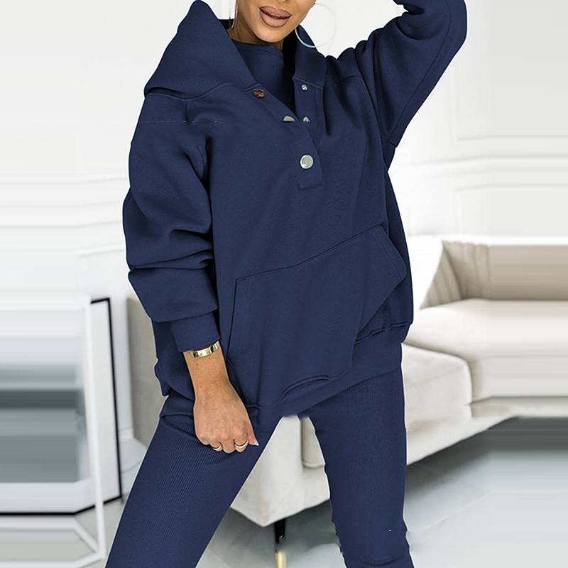 Lounge-Set – Oversized-Pullover und Leggings für Damen