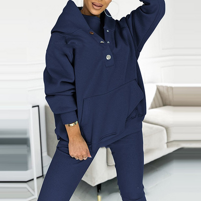 Lounge-Set – Oversized-Pullover und Leggings für Damen