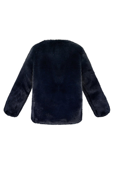 Kunstpelzmantel - Flauschige Kunstpelzjacke für Frauen für den Winter